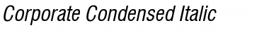 Download Corporate Condensed Italic Font Title Preview
