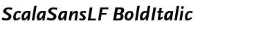 Download ScalaSansLF Bold Italic Font
