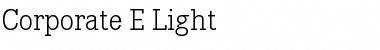 Download Corporate E BQ Light Font