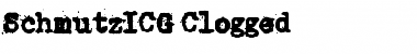 Download SchmutzICG Clogged Font