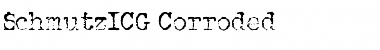 Download SchmutzICG Corroded Font