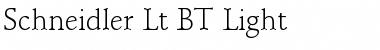 Download Schneidler Lt BT Light Font