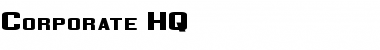 Download Corporate HQ Regular Font Title Preview