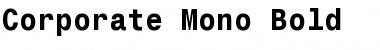 Download Corporate Mono Bold Font Title Preview