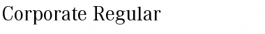 Download Corporate Regular Regular Font Title Preview