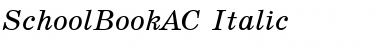 Download SchoolBookAC Italic Font