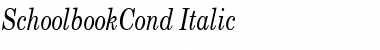 Download SchoolbookCond Italic Font