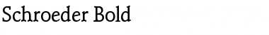 Download Schroeder Bold Font