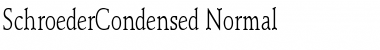 Download SchroederCondensed Normal Font
