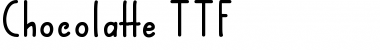 Download Chocolatte Regular Font Title Preview