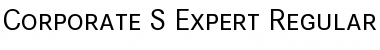Download Corporate S Expert BQ Regular Font Title Preview