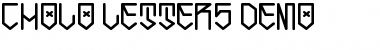Download Cholo Letters Demo Regular Font Title Preview