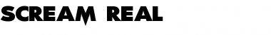 Download Scream Real Regular Font