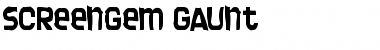 Download Screengem Gaunt Regular Font