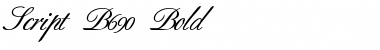 Download Script-B690 Bold Font