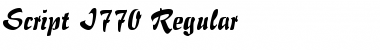 Download Script-I770 Regular Font
