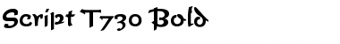 Download Script-T730 Bold Font
