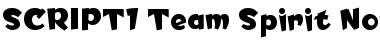 Download SCRIPT1 Team Spirit Normal Font