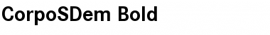 Download CorpoSDem Bold Font Title Preview
