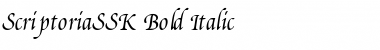 Download ScriptoriaSSK Bold Italic Font