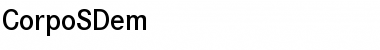 Download CorpoSDem Regular Font Title Preview