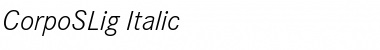 Download CorpoSLig Italic Font Title Preview