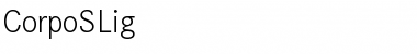 Download CorpoSLig Regular Font Title Preview