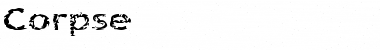 Download teQuinquefoliolateCorpse Normal Font Title Preview