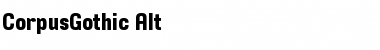 Download CorpusGothic Alt Font Title Preview