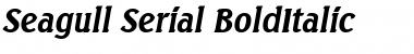 Download Seagull-Serial BoldItalic Font