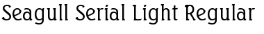 Download Seagull-Serial-Light Regular Font