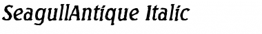Download SeagullAntique Italic Font