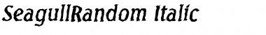 Download SeagullRandom Italic Font
