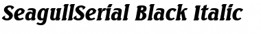 Download SeagullSerial-Black Italic Font