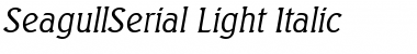 Download SeagullSerial-Light Italic Font
