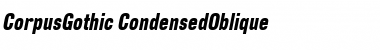 Download CorpusGothic CondensedOblique Font Title Preview