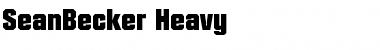 Download SeanBecker-Heavy Regular Font