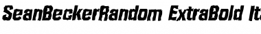 Download SeanBeckerRandom-ExtraBold Italic Font