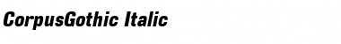 Download CorpusGothic Italic Font Title Preview