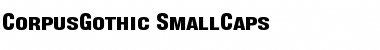 Download CorpusGothic SmallCaps Font Title Preview