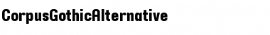 Download CorpusGothic Regular Font Title Preview