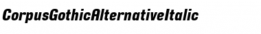 Download CorpusGothic Italic Font Title Preview