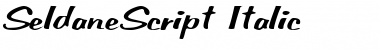 Download SeldaneScript Italic Font