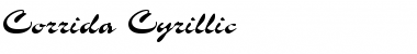 Download Corrida Cyrillic Font Title Preview