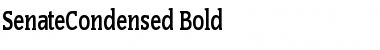 Download SenateCondensed Bold Font