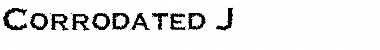 Download Corrodated J Perished Font Title Preview