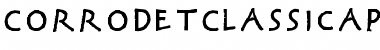 Download CorrodetClassicaps-Black Regular Font Title Preview