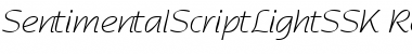Download SentimentalScriptLightSSK Regular Font