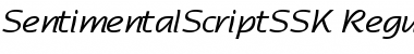 Download SentimentalScriptSSK Regular Font
