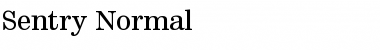 Download Sentry Normal Font